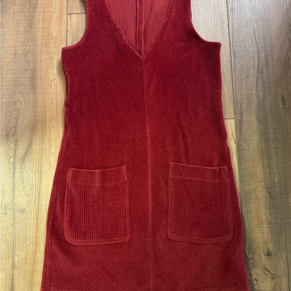Marine Layer Ribbed Jumper in Brick Red - Size Small - Picture 2 of 3